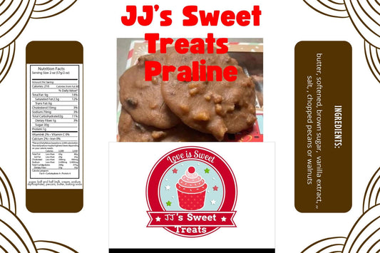 (B)- JJ’s Sweet Treats-Nola Style Southern 2 DozenBox) Praline Candy