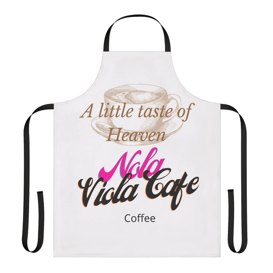 (C)- Nola Viola Cafe' -Apron, 5-Color Straps (AOP)