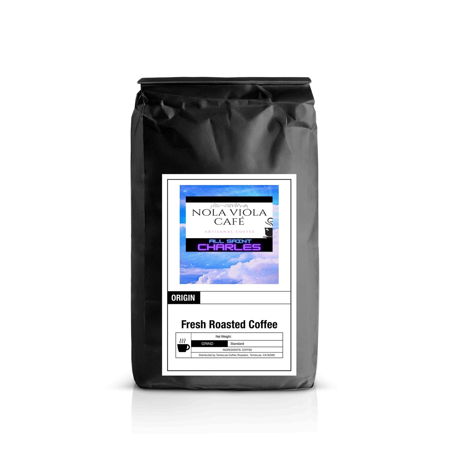 (A)- Nola Viola Cafe' Coffee  -All Saint Charles  (Mint Flavored Coffee)